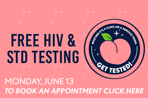 Free HIV & STD Testing Monday, June 13. To Book By appointment Click here